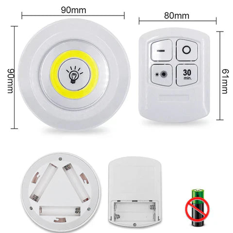 SET 6 LUCES LED INALÁMBRICAS PROMOCION CIERRE DE TIENDA - ENVIO GRATIS