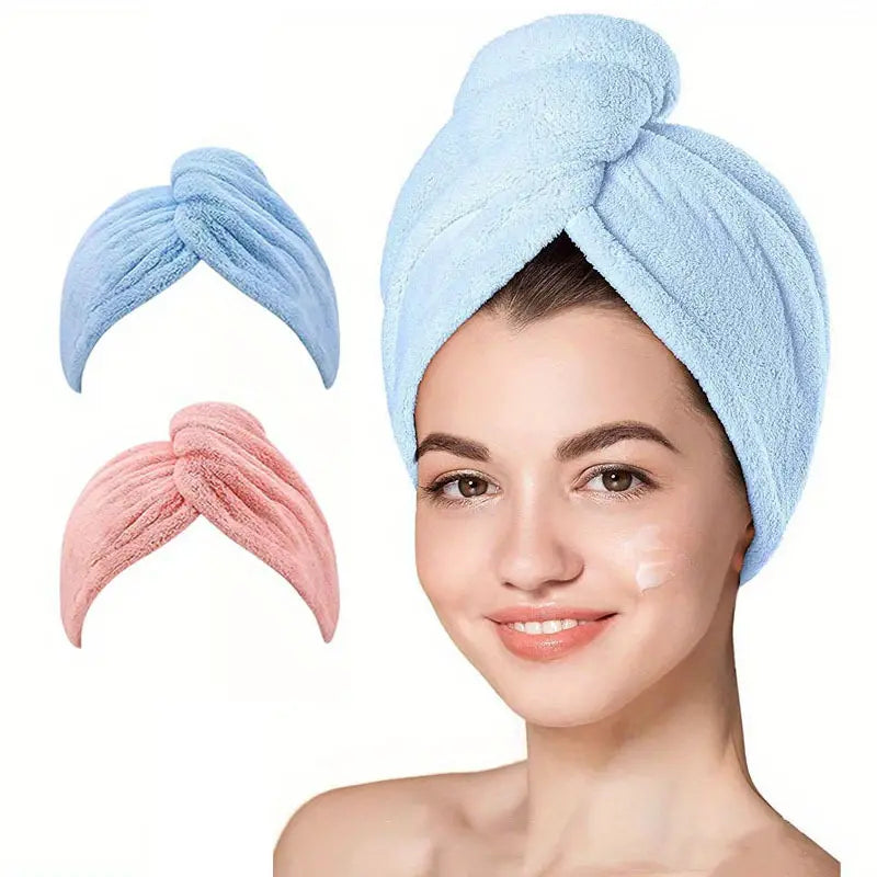 🔴Gorra de ducha plush secadorapido