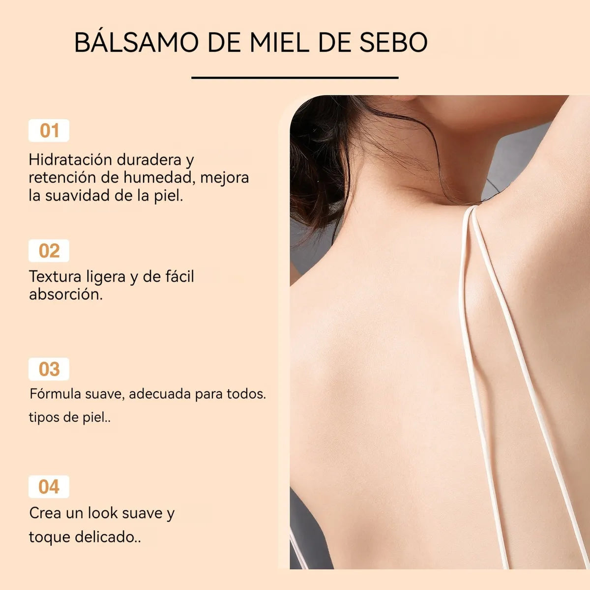 Bálsamo Orgánico de Sebo de Res y Miel-Elimina estrías, acné y líneas de expresión en segundos