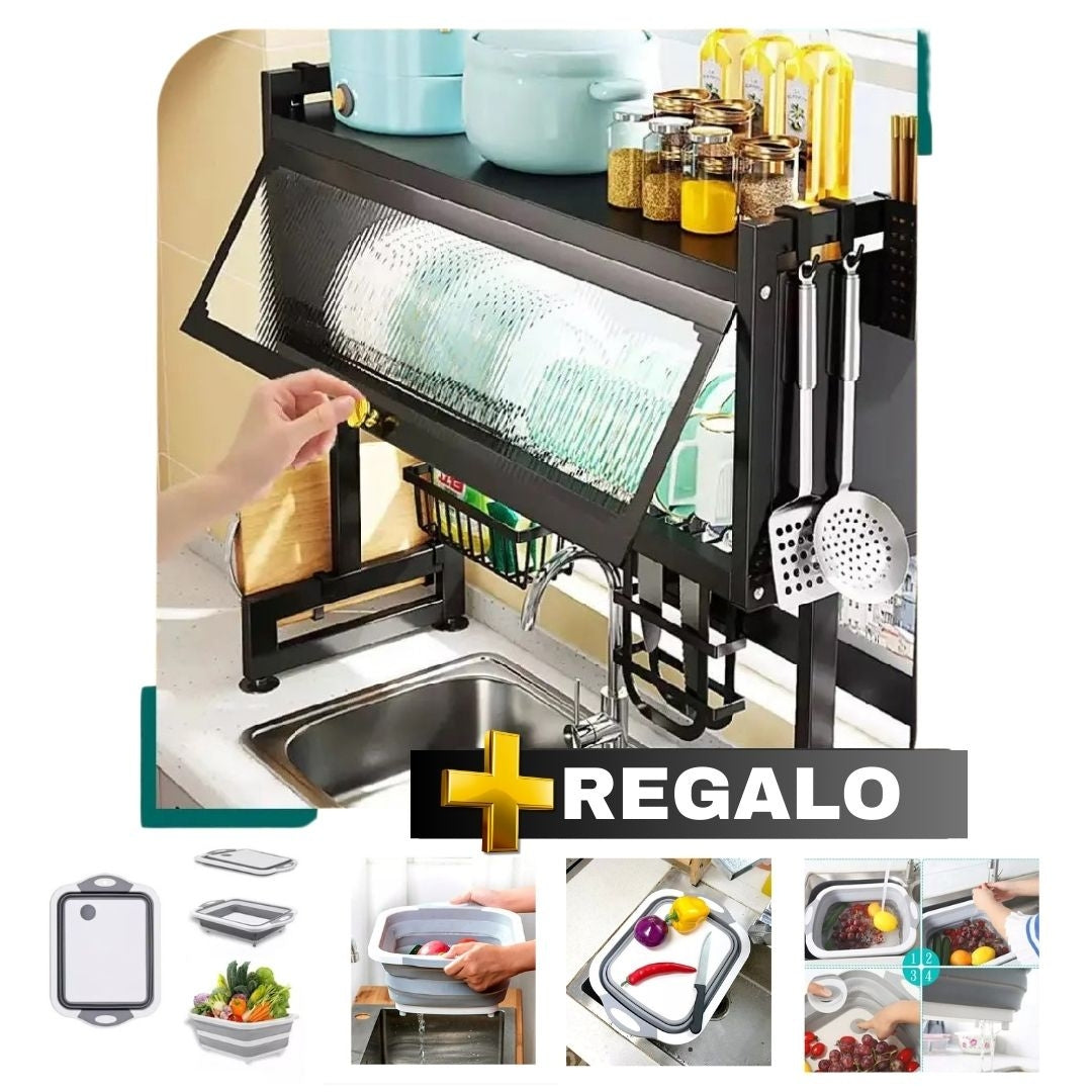 Estante de Cocina Escurridor 2 Niveles + REGALO