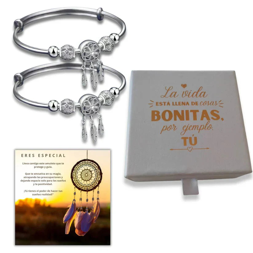 Pulseras "Atrapasueños" | <span style="color: #000000;"><strong><span style="color: #ff2a00;">¡COMPRA 1 Y LLÉVATE 2!</span></strong></span> Plata 100% Auténtica (925)