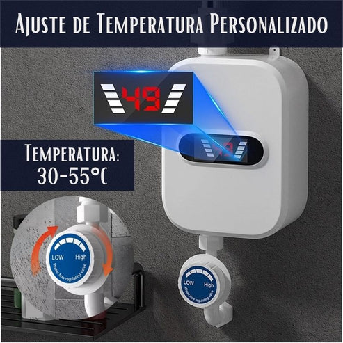 CALENTADOR DE DUCHA ULTRA RÁPIDO + REGALO GRÁTIS ,