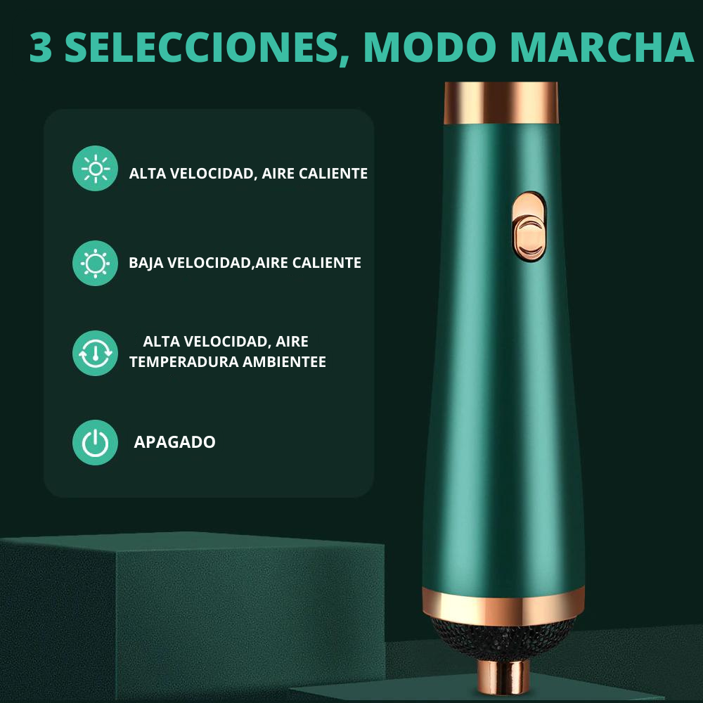 Cepillo Secador/Alizador/Rizador 3 en 1