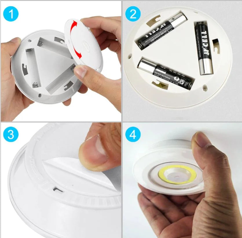 SET 6 LUCES LED INALÁMBRICAS PROMOCION CIERRE DE TIENDA - ENVIO GRATIS