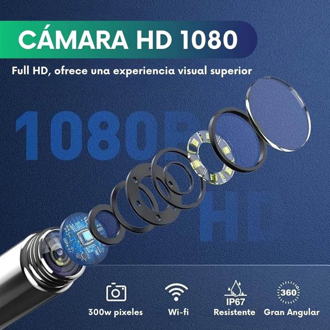 Limpiador de oídos con cámara HD