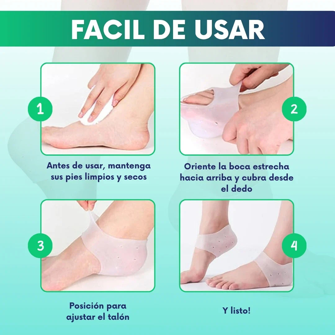 Talonera ortopédica Silicona 2 unidades