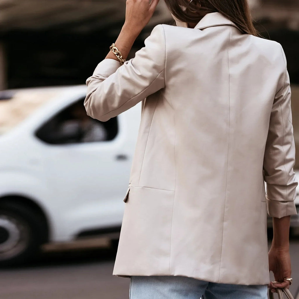 Chaqueta de Cuero Bianca