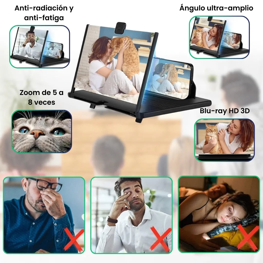Amplificador de pantalla HD para celulares