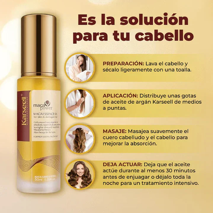 Aceite Karseell – Para Cabello y Piel Dañada