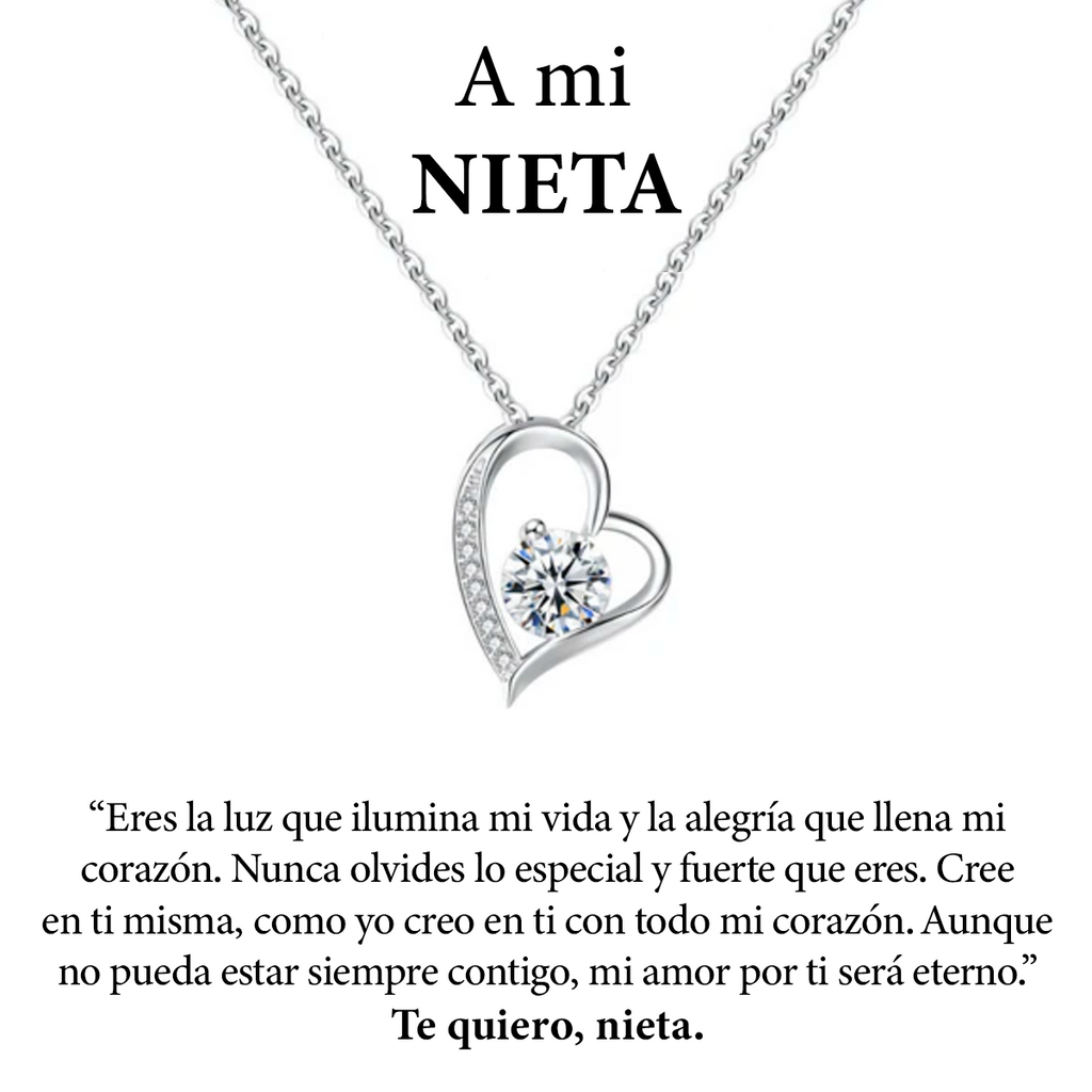 Collar Amor Eterno | Caja con Luz y Dedicatoria <span style="color: #000000;"><strong><span style="color: #ff2a00;">Plata 100% Autentica </span></strong></span>