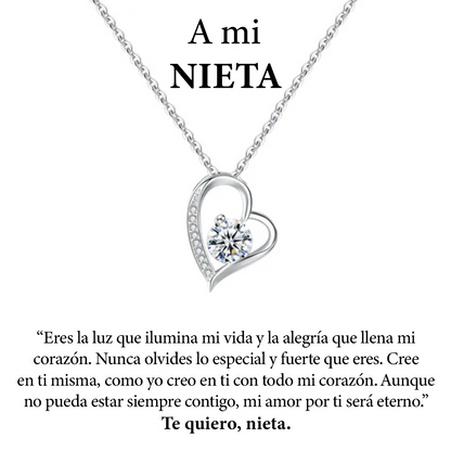 Collar Amor Eterno | Caja con Luz y Dedicatoria <span style="color: #000000;"><strong><span style="color: #ff2a00;">Plata 100% Autentica </span></strong></span>