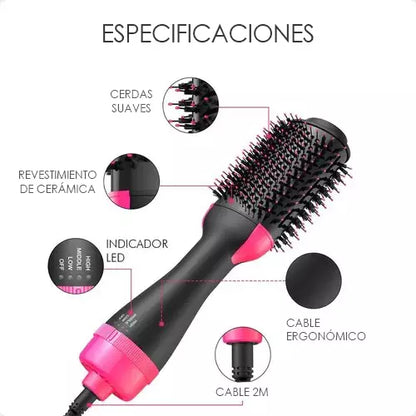 Cepillo Alisador HairStyler 3 en 1 + <span style="color: #000000;"><strong><span style="color: #ff2a00;">¡Serum Gratis!</span></strong></span>