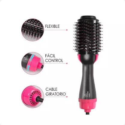 Cepillo Alisador HairStyler 3 en 1 + <span style="color: #000000;"><strong><span style="color: #ff2a00;">¡Serum Gratis!</span></strong></span>