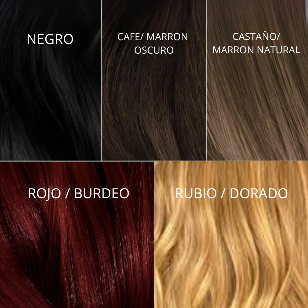 Shampoo Colorante® –Cubre canas y deja el cabello suave y brillante.