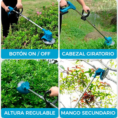CORTADORA DE CÉSPED INALÁMBRICA 48V ⚡️ | INCLUYE 2 BATERÍAS DE REGALO 🎁