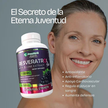 Resveratrol - Suplemento Potenciador & Rejuvenecedor