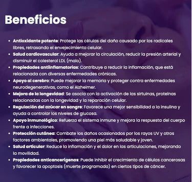 Resveratrol - Suplemento Potenciador & Rejuvenecedor