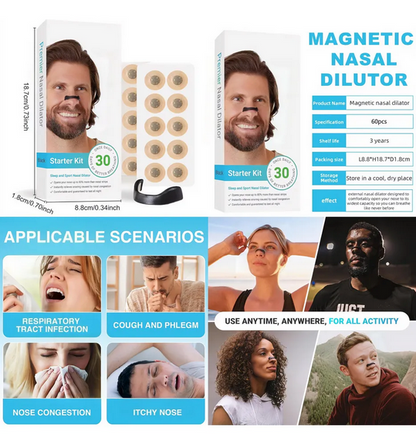 Banda Nasal Magnetica | Respira Mejor, Adiós Ronquidos | KIT COMPLETO