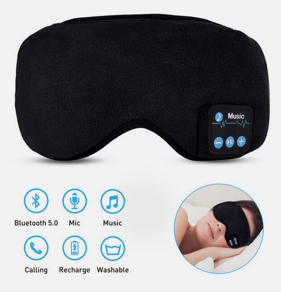 Antifaz Con Audifonos Para Dormir