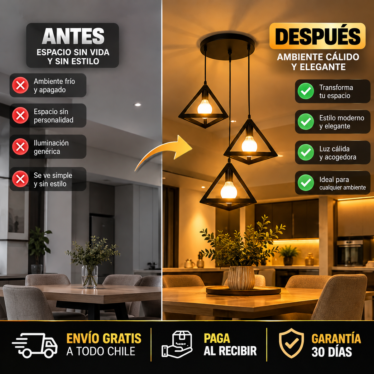 LUMITRI™ | TRANSFORMA CUALQUIER ESPACIO CON UNA ILUMINACIÓN MODERNA, CÁLIDA Y ELEGANTE.