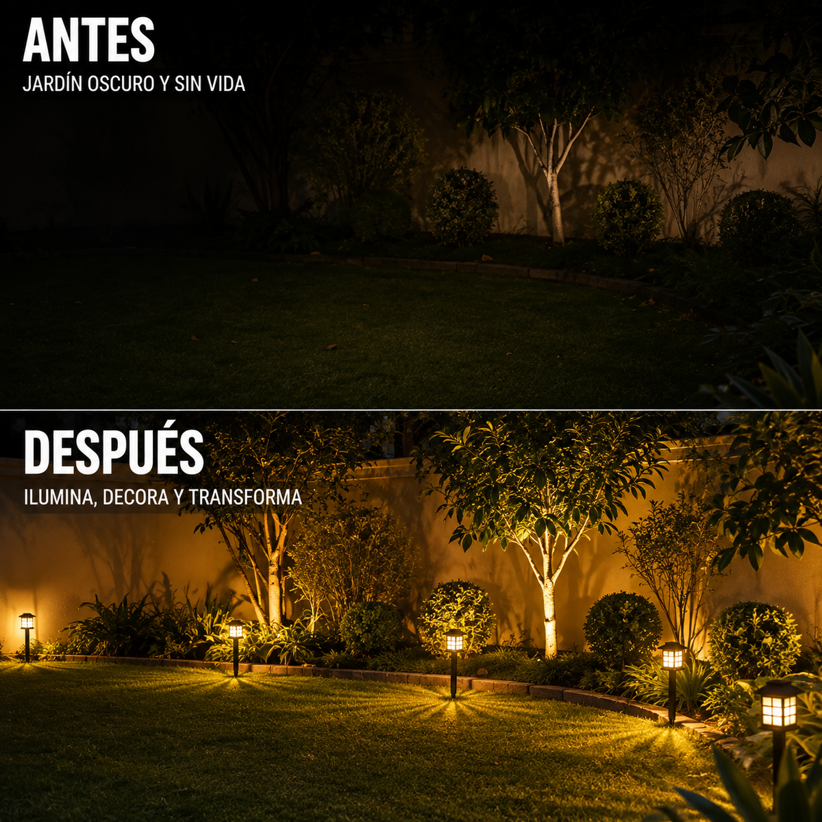 SOLARLIGHT™ | ILUMINA TU JARDÍN SIN CABLES NI COMPLICACIONES