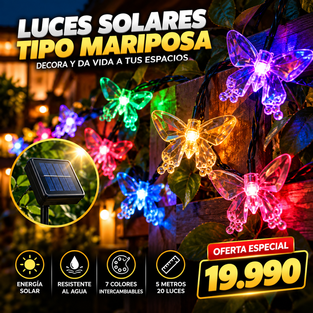 LUMIBUTTERFLY™ | ILUMINA TU JARDÍN Y TRANSFORMA TUS NOCHES