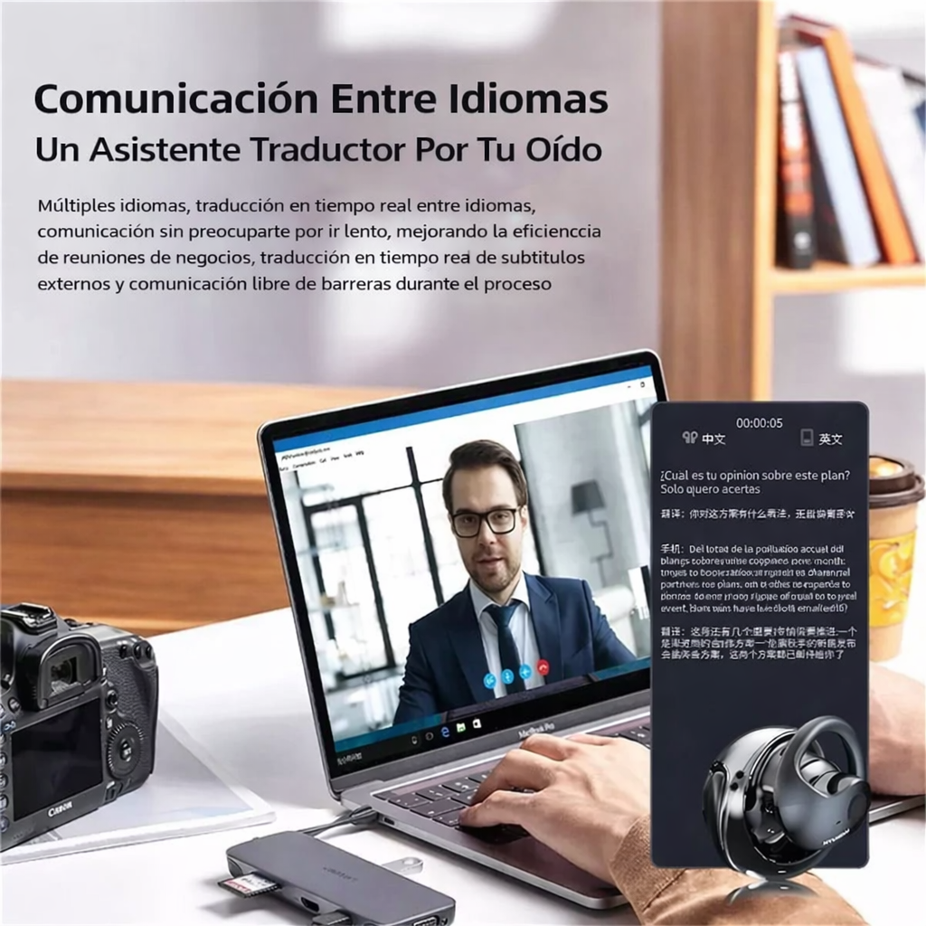 Auriculares con traductor