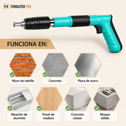 FixMaster Clavadora Manual Portátil - Incluye 20 Clavos de Regalo -