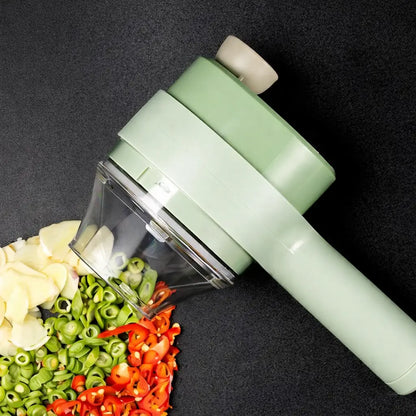 🥗🔪 Picadora de Verduras Eléctrica Portátil ⚡ – Pica y corta alimentos fácilmente ✂️ – Prepara tus ingredientes en minutos ⏱️