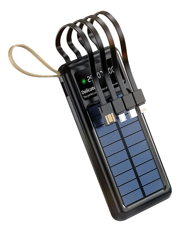 Batería Solar Portátil – Energía Móvil – Mantén tu celular cargado todo el día