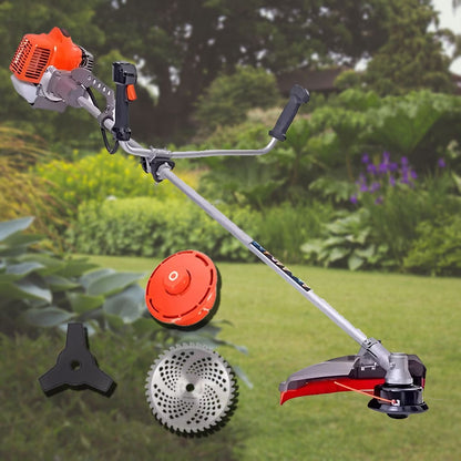PODADORA ORILLADORA Y DESBROZADORA BENCINERA TASBEL™ | INCLUYE CUCHILLAS DE REGALO 🎁