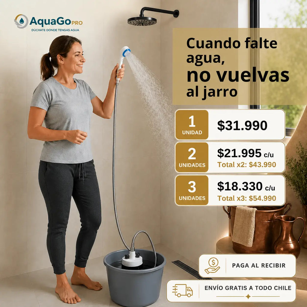 AquaGo Pro - Tu plan B para ducharte en días de emergencia
