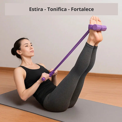 Banda Elástica de Tonificación 🏋️‍♀️ 💪🏻 Entrena Todo tu Cuerpo en Casa - En Sólo 15 minutos al día ⏰