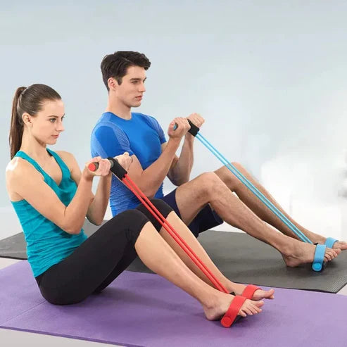 Banda Elástica de Tonificación 🏋️‍♀️ 💪🏻 Entrena Todo tu Cuerpo en Casa - En Sólo 15 minutos al día ⏰