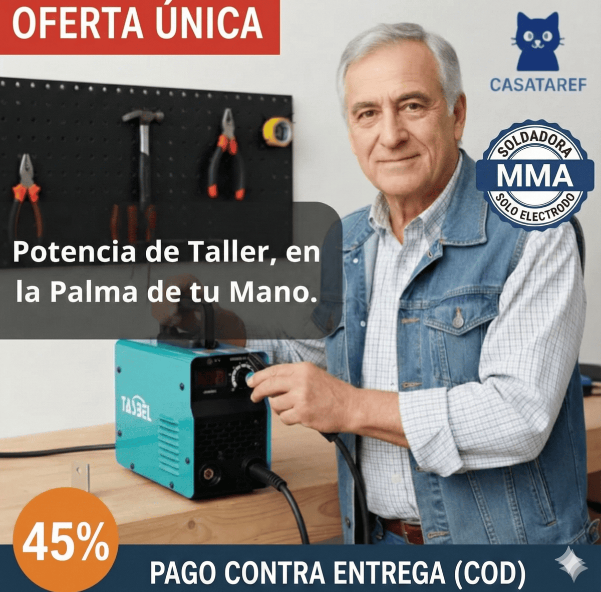 Soldadora Inverter 220V  – Repara Todo en Minutos – Potencia Profesional para Ahorrar sin Talleres