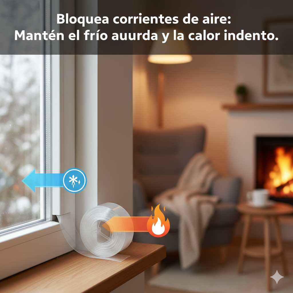 Cinta Selladora Alien Seal – Bloquea el Frío – Mantén tu Hogar Cálido y Ahorra Energía en Minutos