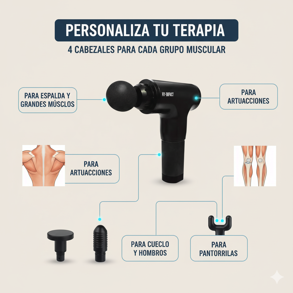 Hy Impact Masajeador Portátil – Recupera Tu Bienestar y Movilidad en 10 Minutos