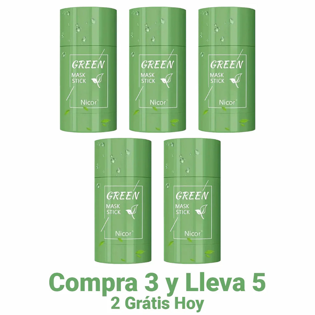 Máscara de Té Verde y Arcilla Blanca - Green Skin [Anti grasa y acné]