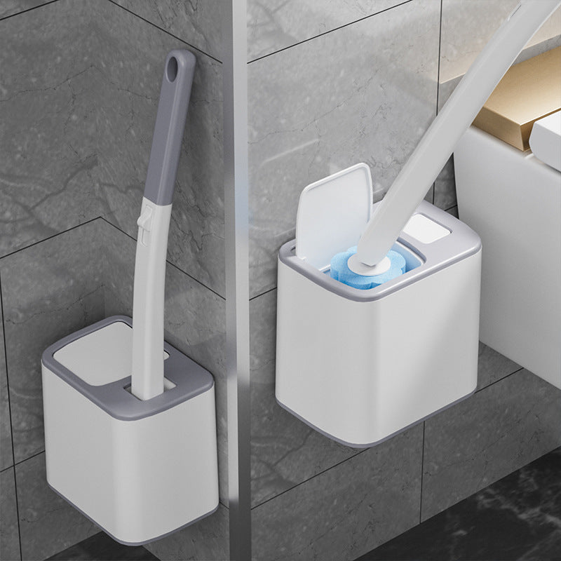 Cepillo de Baño Automático – Apertura Higiénica – Mantén tu baño limpio sin tocar suciedad