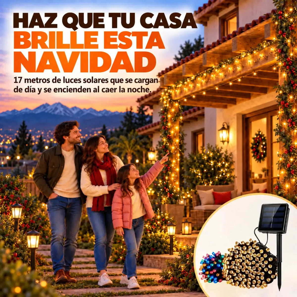 LumiFest – Luces Solares Navideñas