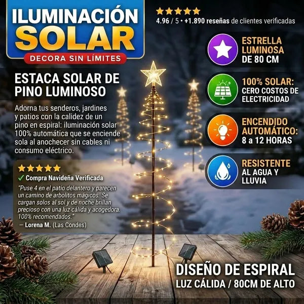 Estaca Pino Solar Luminosa