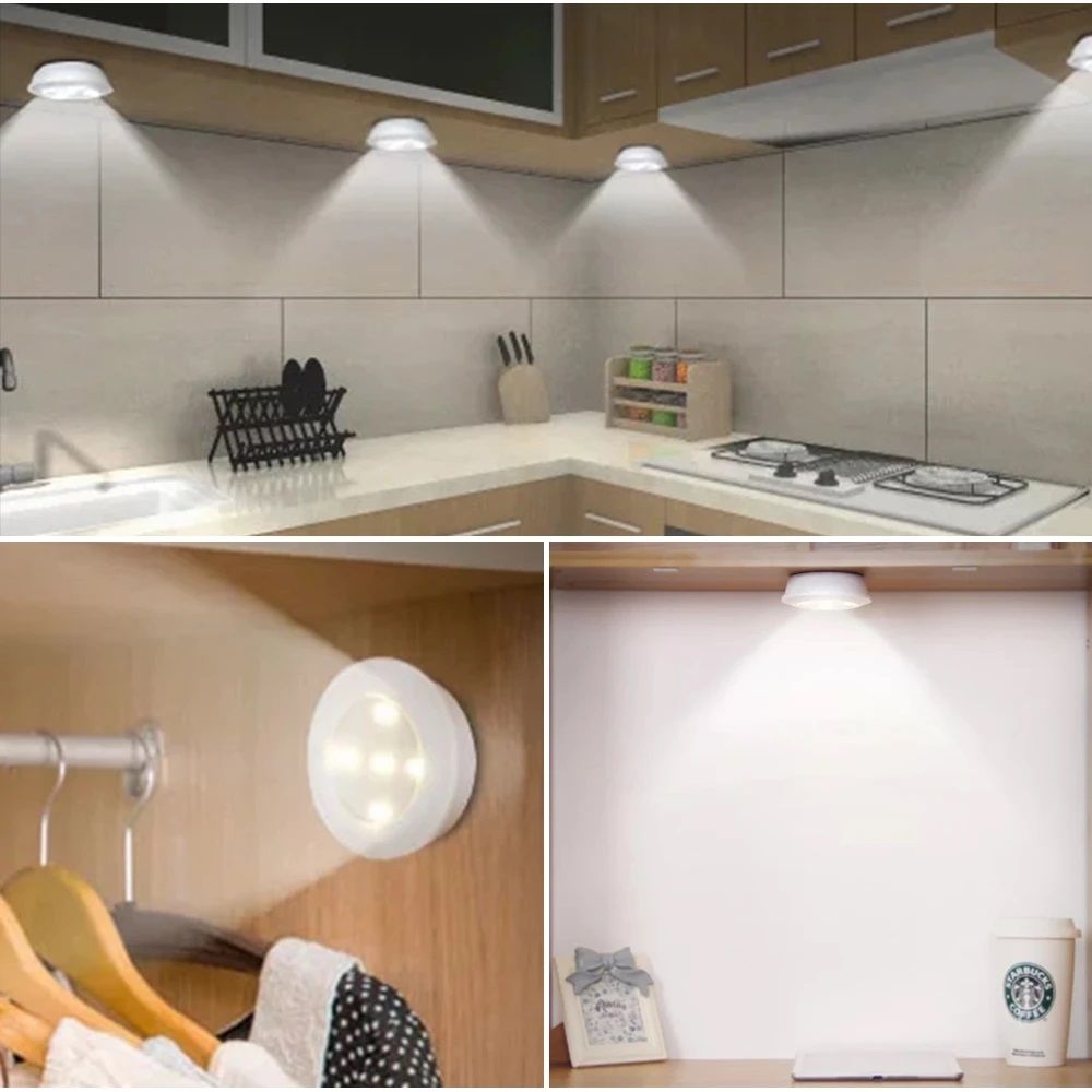 SET 6 LUCES LED INALÁMBRICAS PROMOCION CIERRE DE TIENDA - ENVIO GRATIS