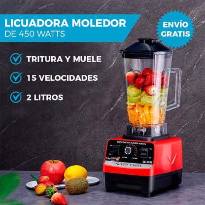 LICUADORA MOLEDORA 🍓🍏🍹 | DE 2 LITROS Y 15 VELOCIDADES
