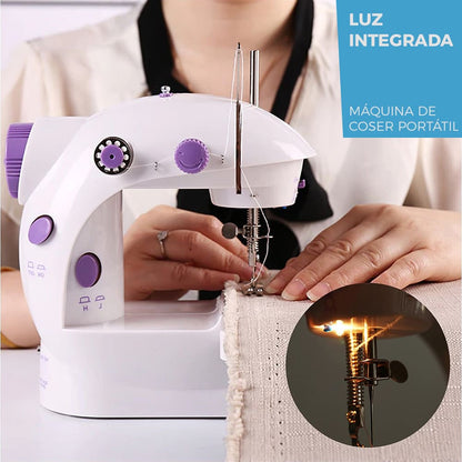 MÁQUINA DE COSER PORTÁTIL | INCLUYE PEDAL Y CARRETES DE REGALO 🎁