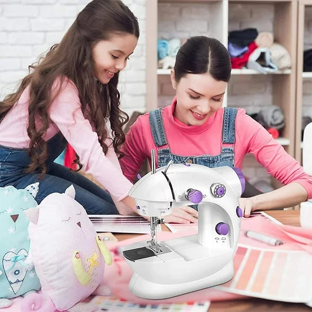 MÁQUINA DE COSER PORTÁTIL | INCLUYE PEDAL Y CARRETES DE REGALO 🎁
