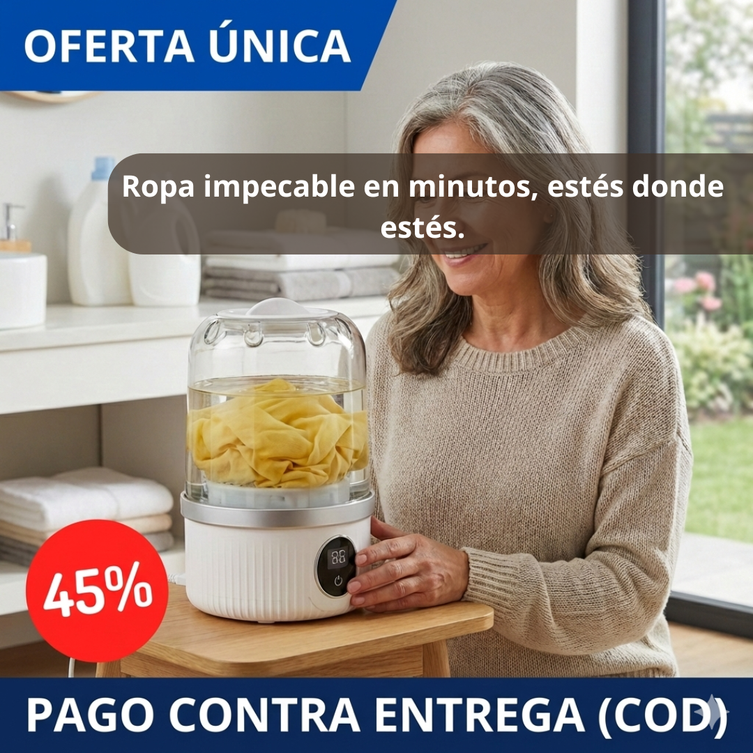 Lavadora Portátil – Lavado Automático – Ropa Interior limpia y fresca todos los días