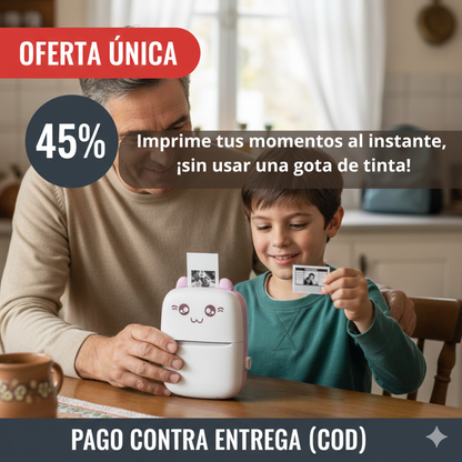 Mini Impresora Térmica Portátil – Etiqueta desde tu Celular – Organiza el Año Escolar en 15 Minutos