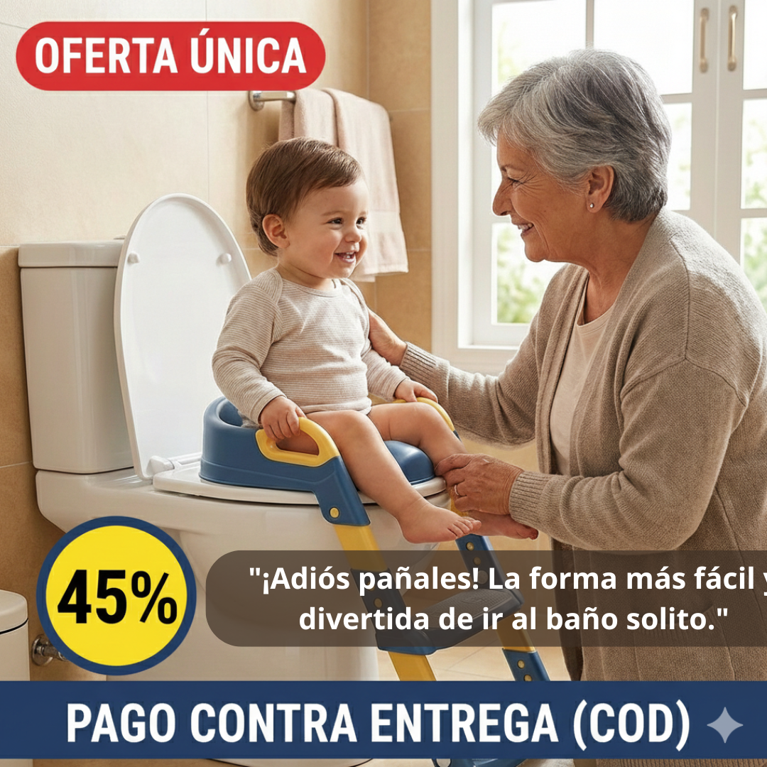 Asiento Escalera Infantil - Entrenamiento Seguro - Independencia en Semanas