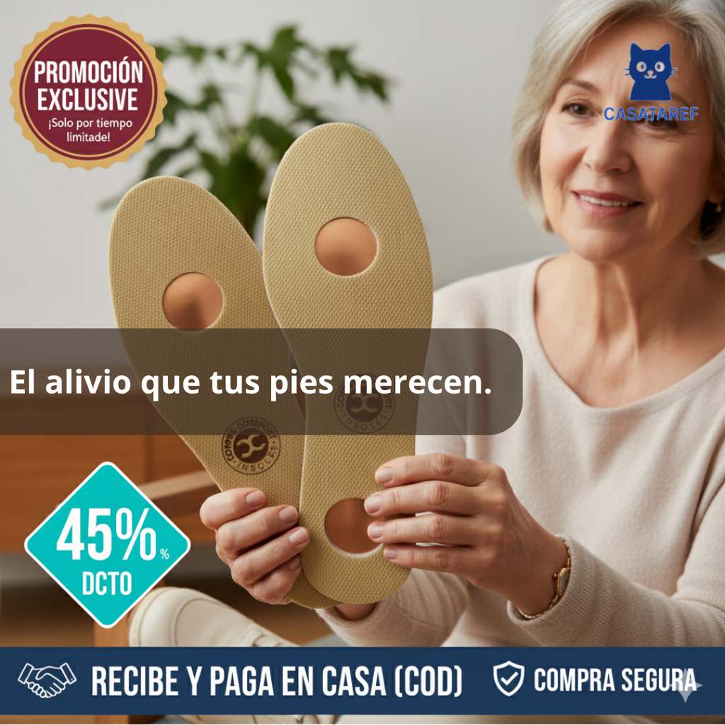 Plantillas Ortopédicas Copper Comfort – Alivian el dolor y el cansancio en tus pies desde el primer día