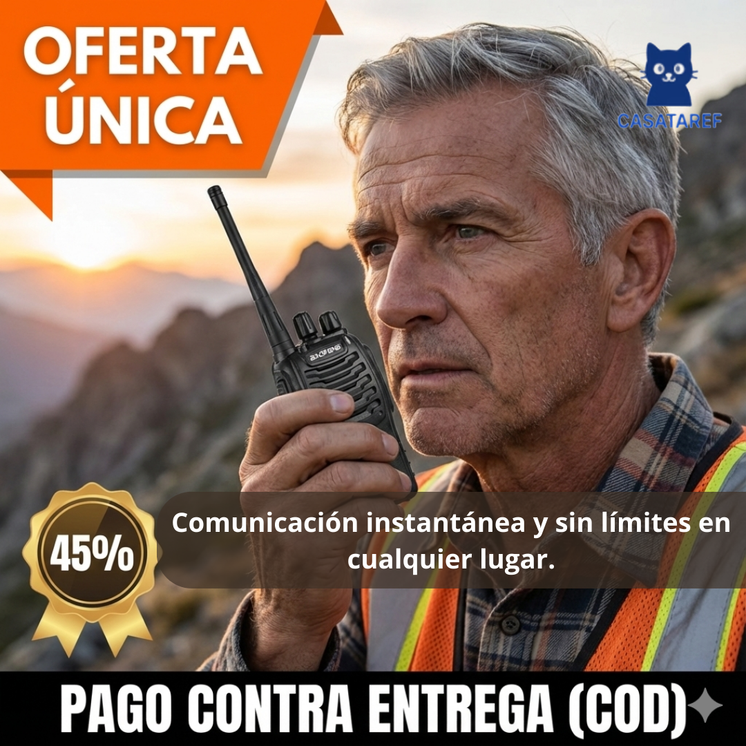 Walkie Talkie – Comunicación Inmediata – Seguridad y Contacto Sin Señal en Segundos